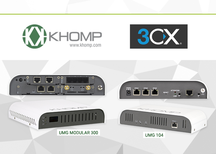 Khomp 3CX libera versão 15.5 100% compatível