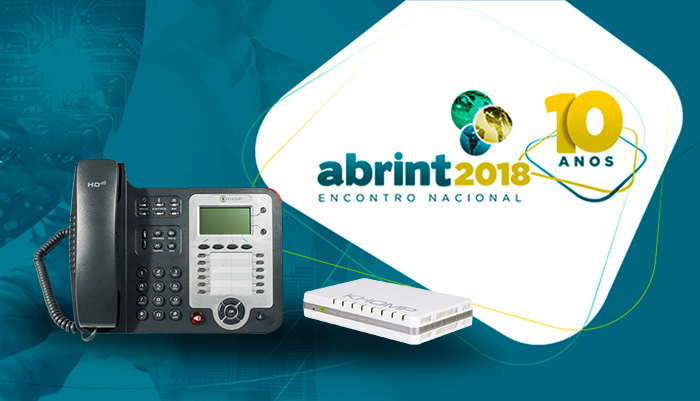 Telefones Ip e Atas Khomp na Abrint 2018